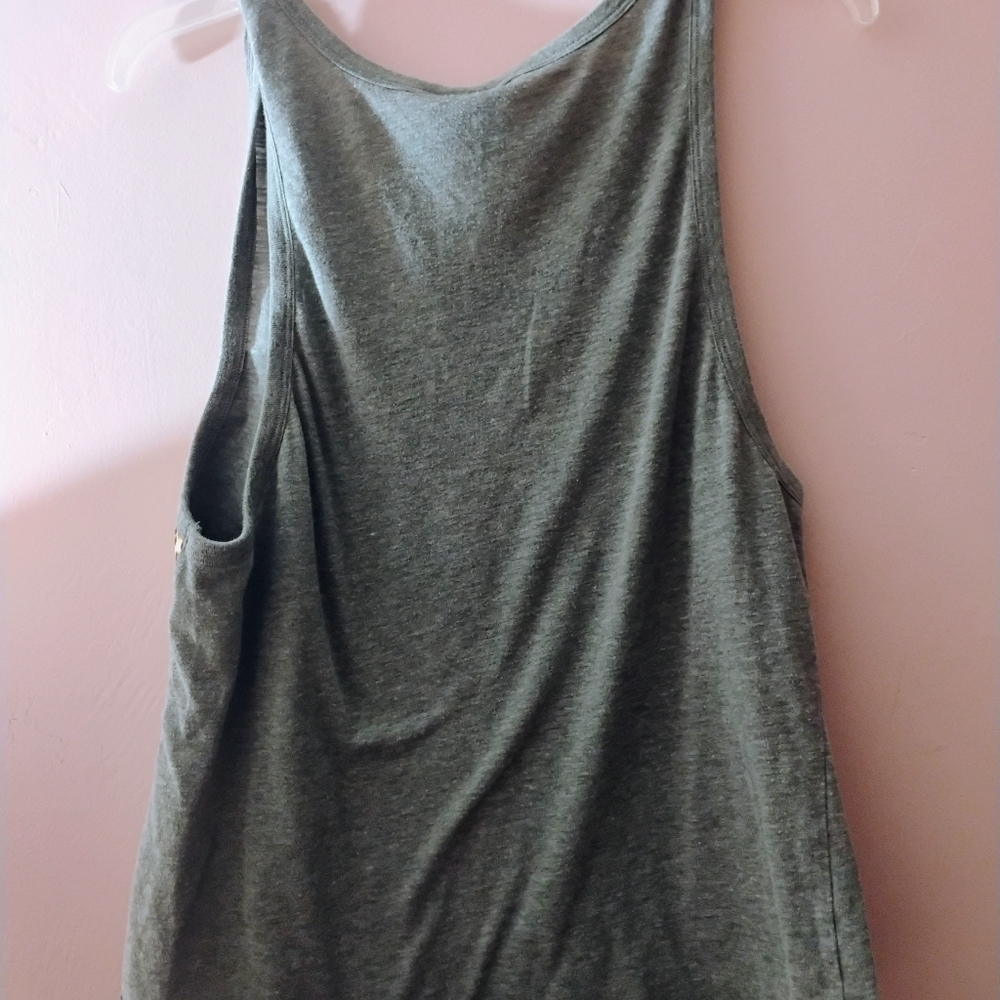 PINK Victoria’s Secret Gray Leopard Tank Top Medium - Picture 8 of 14